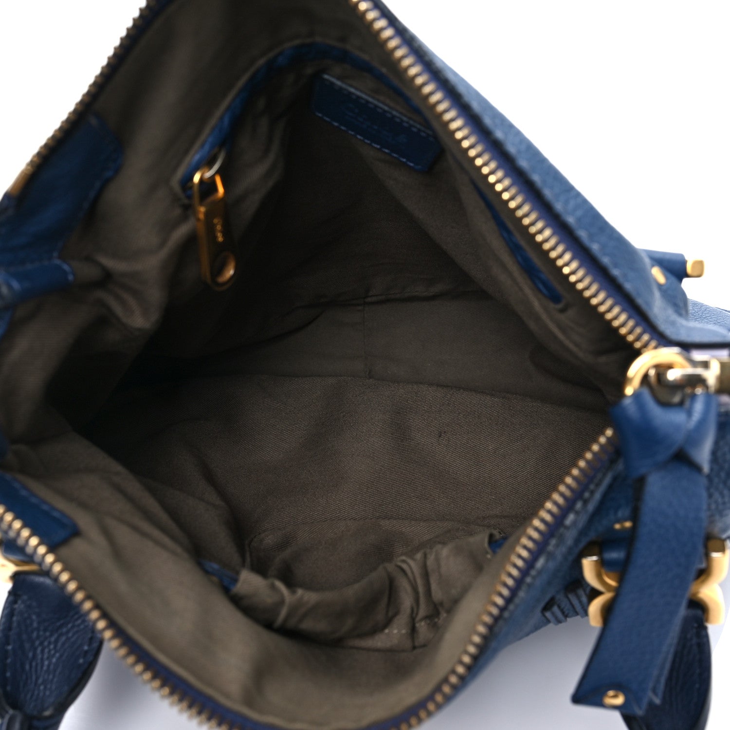 Chloe Calfskin Medium Marcie Satchel Royal Navy 5 of 7