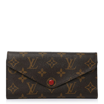 Louis Vuitton Monogram Josephine Wallet Red 2 of 9