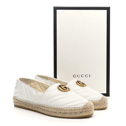 Gucci Nappa Matelasse GG Marmont Espadrilles 38.5 Great White 13 of 13