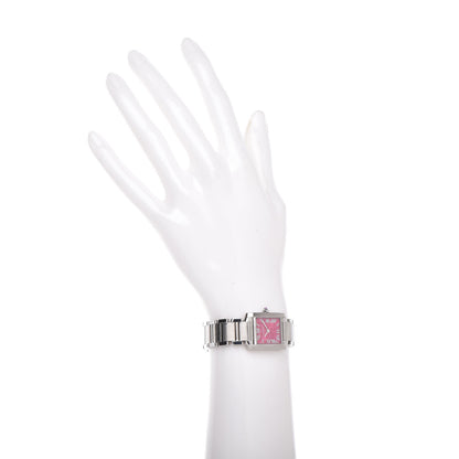 Cartier Stainless Steel 20mm Tank Francaise Quartz Watch Raspberry 2 of 6