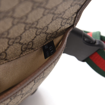 Gucci GG Supreme Monogram Neo Vintage Web Belt Bag Brown 10 of 11