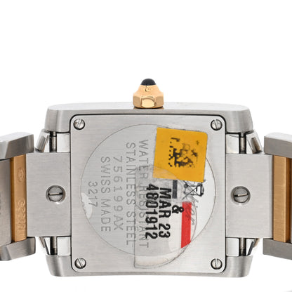Cartier Stainless Steel 18K Yellow Gold 20mm Tank Francaise Quartz Watch 4 of 5