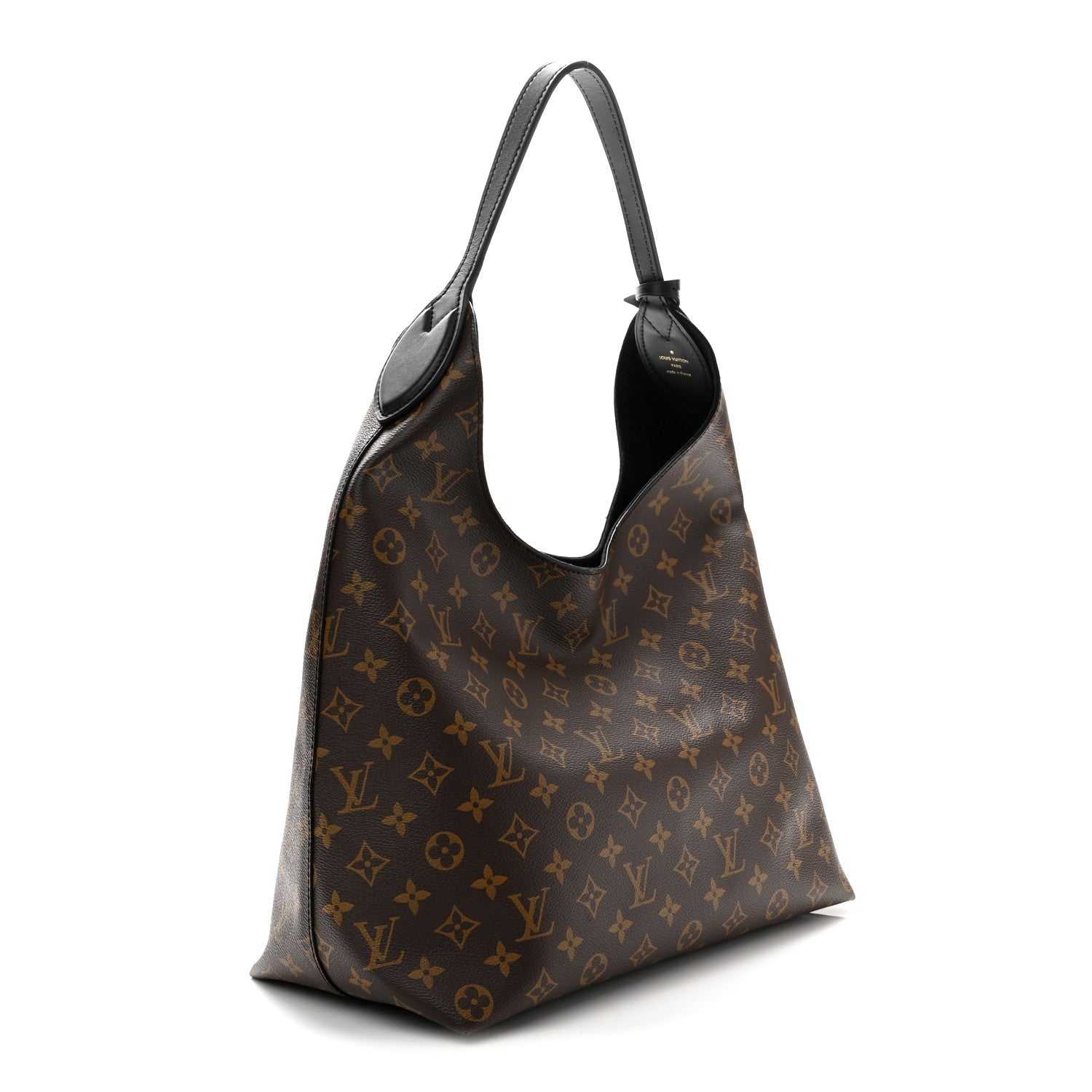 Louis Vuitton Monogram Flower Hobo Black 3 of 10