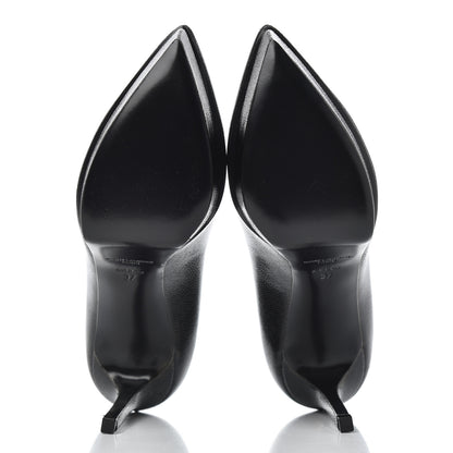 Saint Laurent Patent Grain de Poudre Janis 80 Escarpin Pumps 37 Black 5 of 14