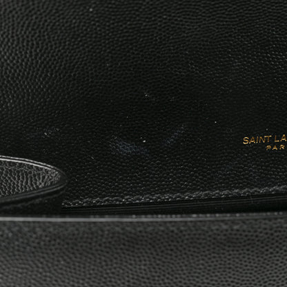 Saint Laurent Grain De Poudre Medium Classic Monogram Kate Tassel Satchel Black 9 of 14