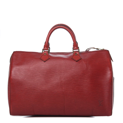 Louis Vuitton Epi Speedy 35 Castillan Red 1 of 18