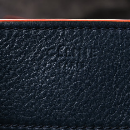 Celine Supple Calfskin Large Phantom Luggage Navy Blue Orange 6 of 17