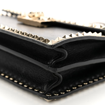 Valentino Garavani Vitello Rockstud No Limit Shoulder Bag Black 9 of 11