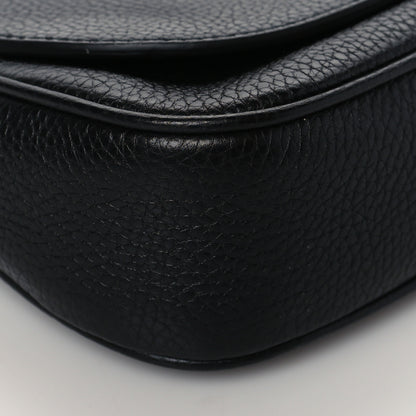 Gucci Pebbled Calfskin Medium Soho Flap Crossbody Black 10 of 11