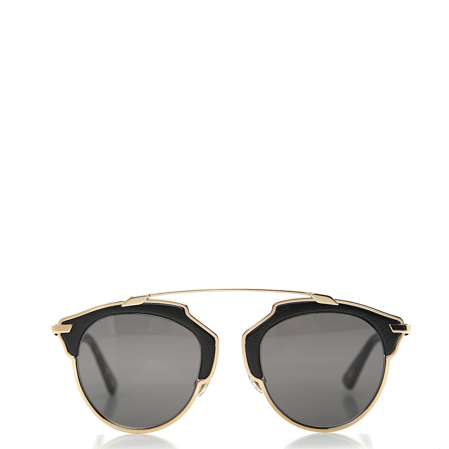Metal Lambskin So Real Sunglasses Black