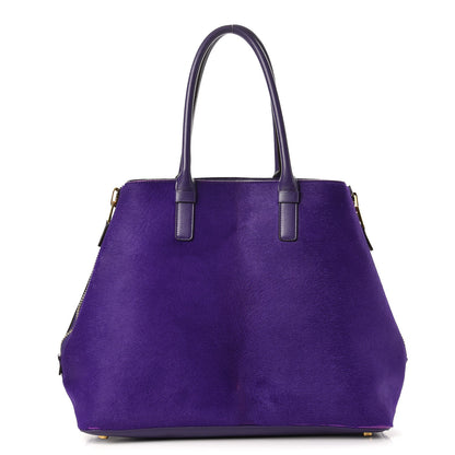 Tom Ford Calf Hair Medium Jennifer Trapeze Tote Purple 1 of 16
