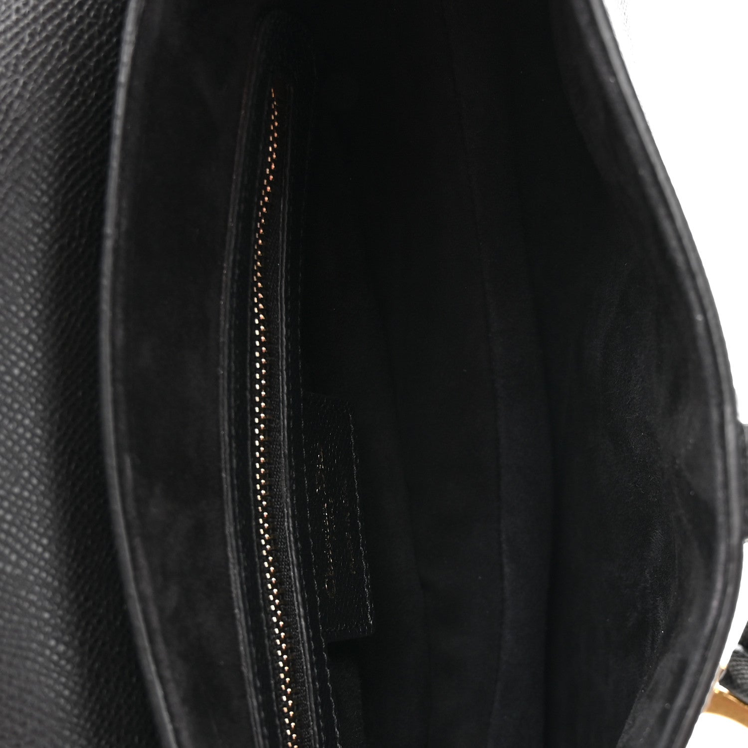 Christian Dior Grained Calfskin Saddle Bag With Strap Black 5 of 10