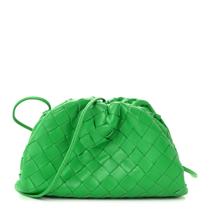 Bottega Veneta Nappa Intrecciato The Mini Pouch Clutch Parakeet 1 of 9