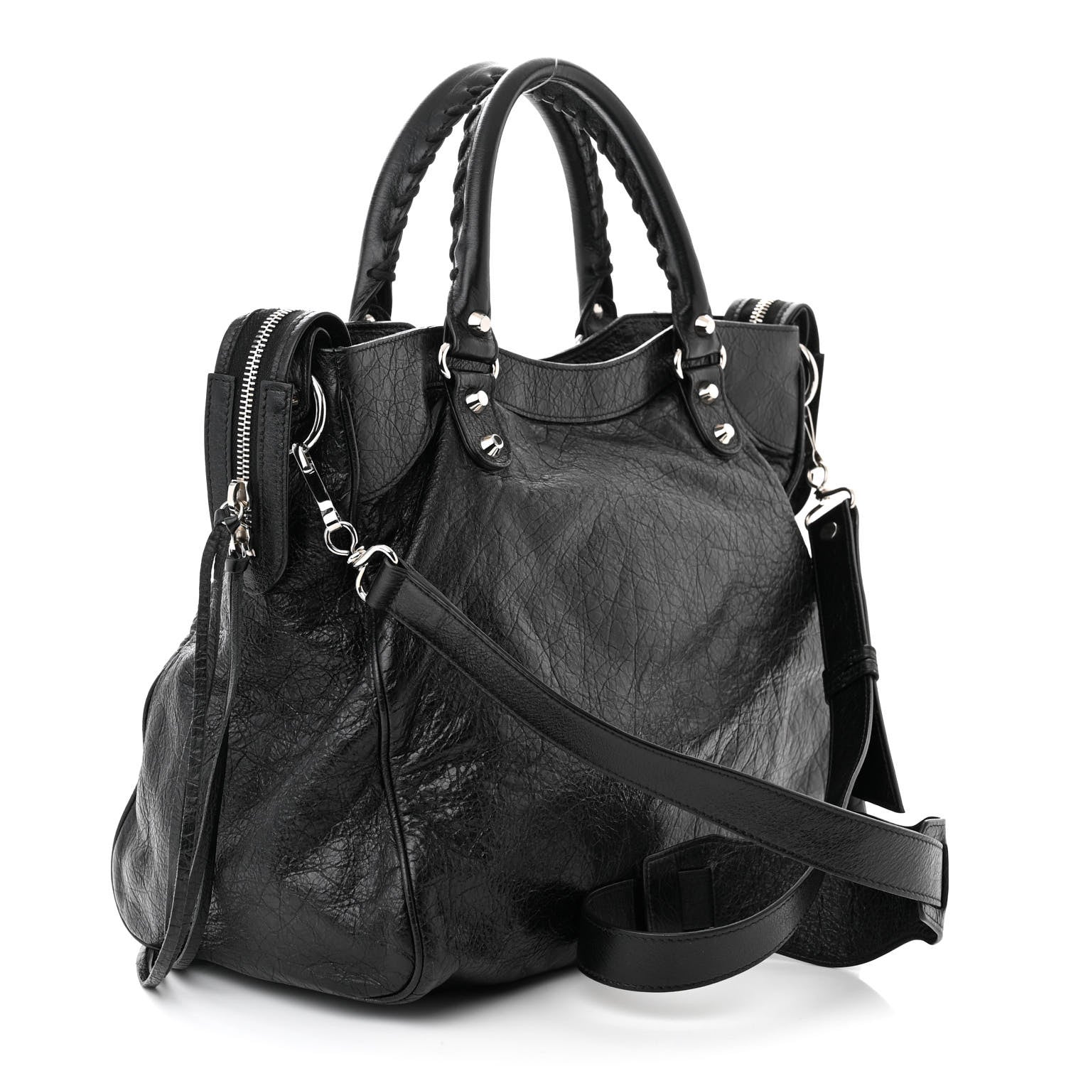 Balenciaga Agneau Classic Silver Hardware Velo Black 3 of 12