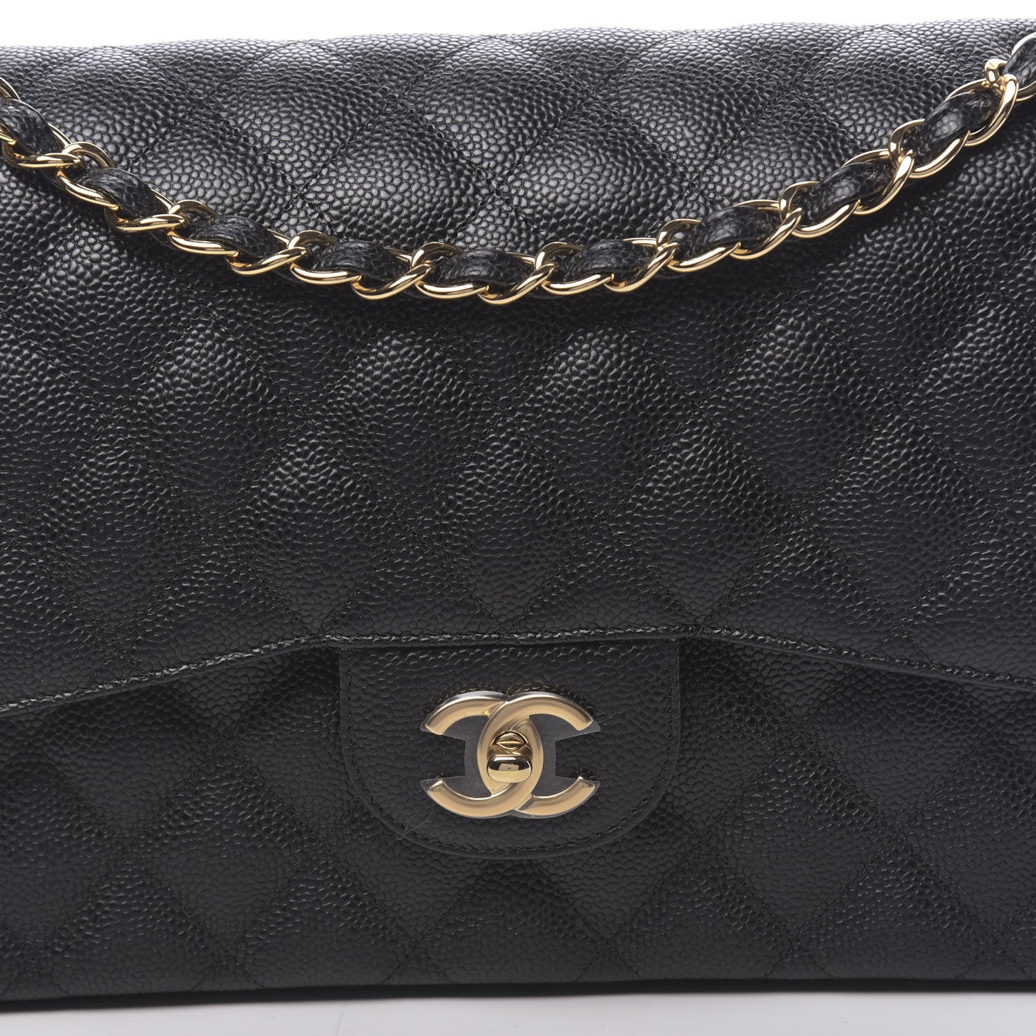 Chanel Caviar Quilted Jumbo Double Flap Black 8 of 11