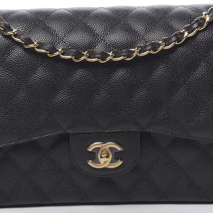 Chanel Caviar Quilted Jumbo Double Flap Black 8 of 11