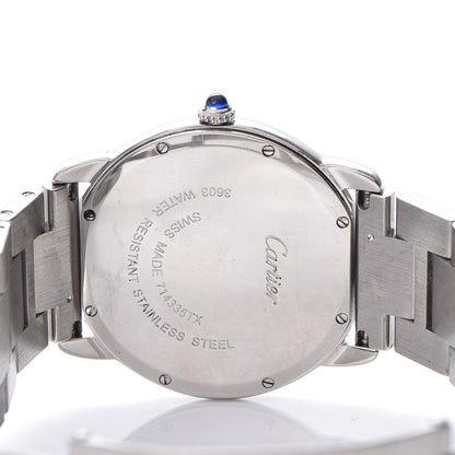 Cartier Stainless Steel 36mm Ronde Solo Quartz Watch 6 of 9