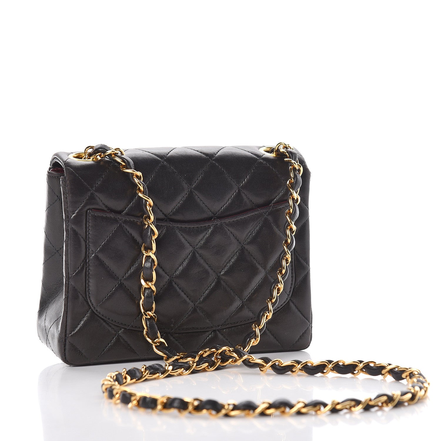 Chanel Lambskin Quilted Mini Square Flap Black 3 of 17