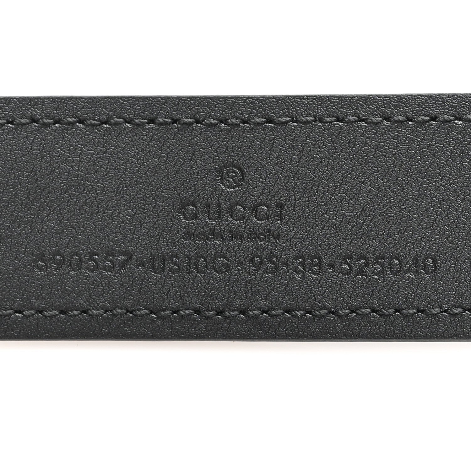 Gucci Ciny Lux Calfskin Blondie 30mm Belt 95 38 Black 3 of 4