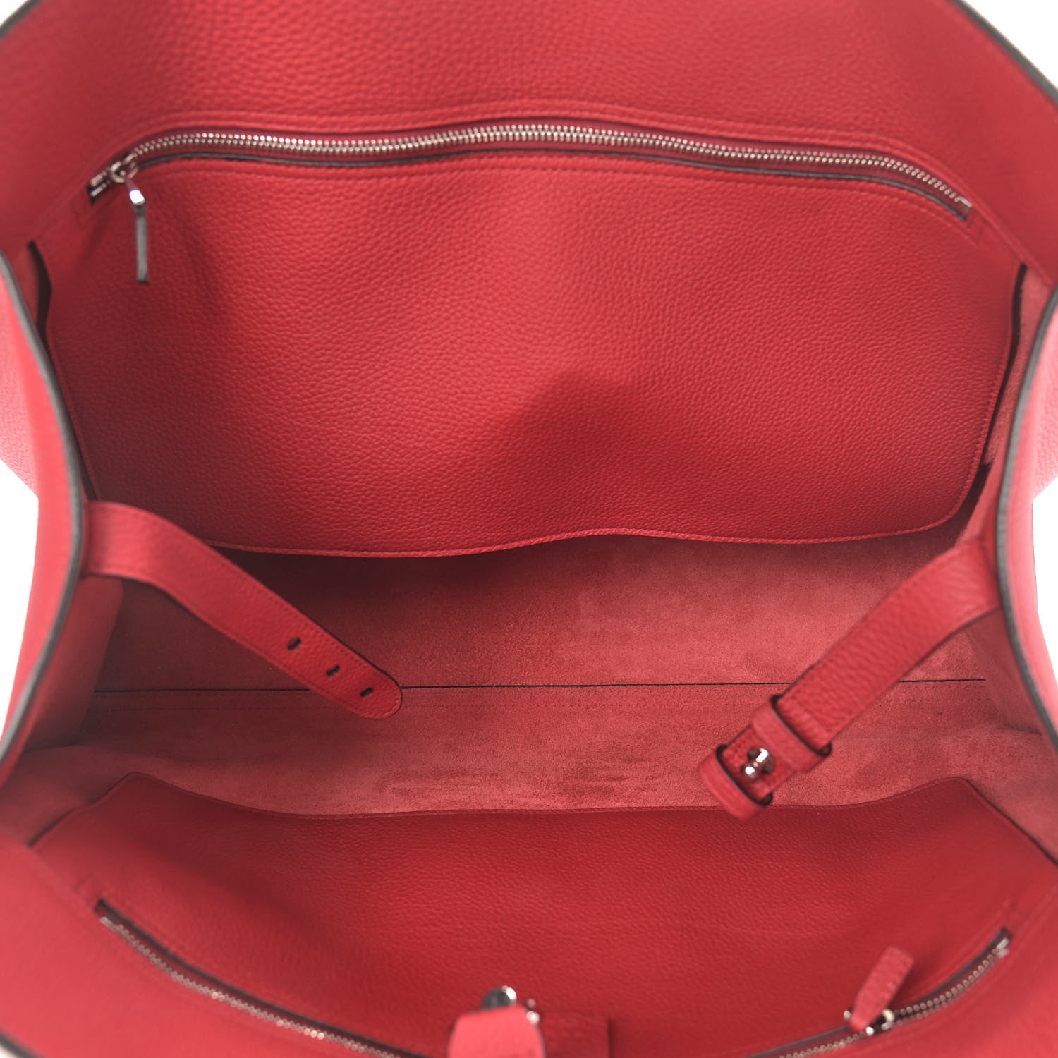 Gucci Soft Calfskin Medium Jackie Top Handle Bag Hibiscus Red 5 of 13