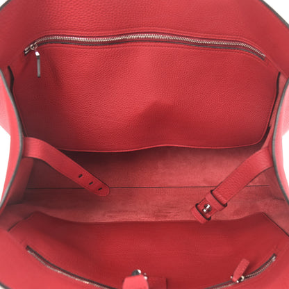 Gucci Soft Calfskin Medium Jackie Top Handle Bag Hibiscus Red 5 of 13