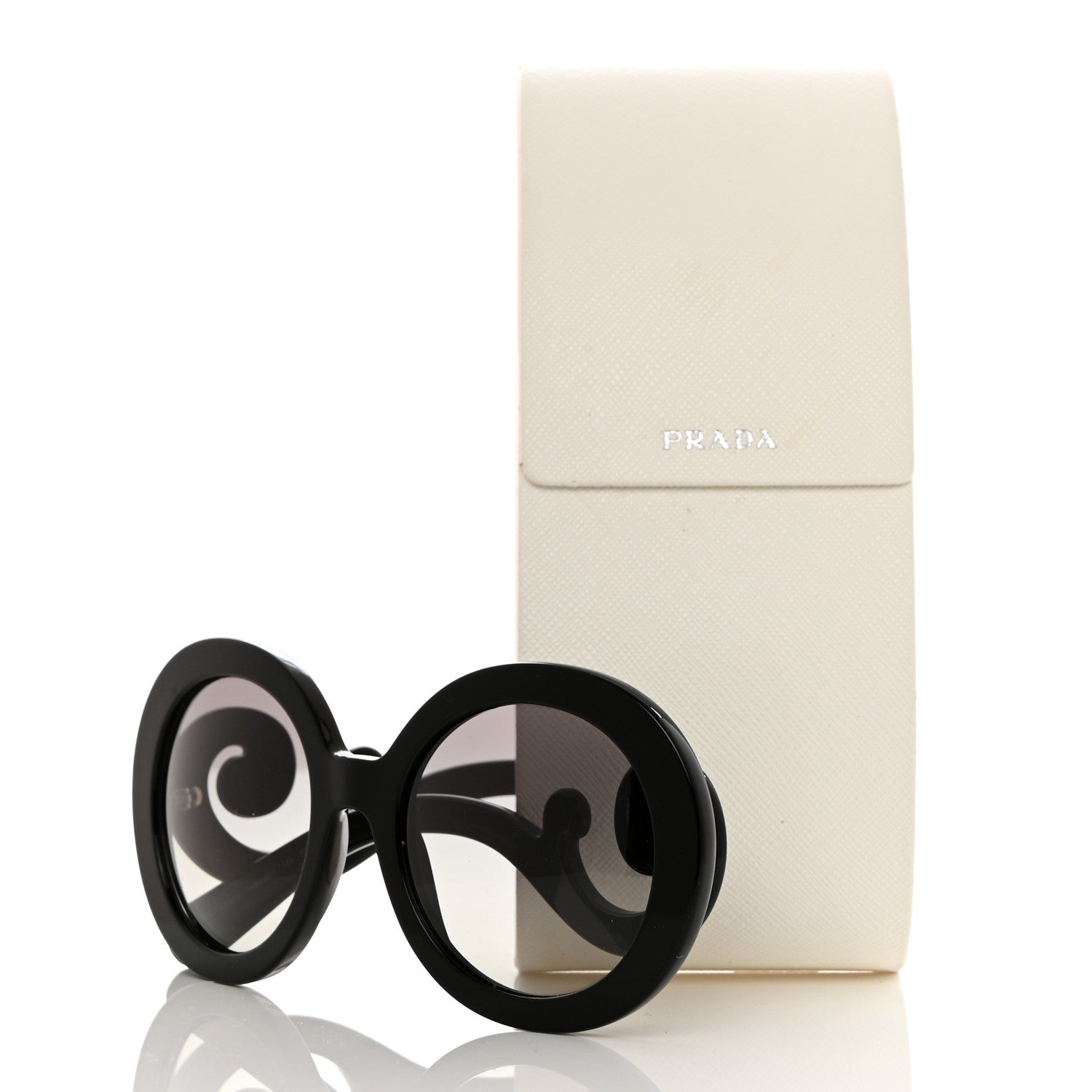 Prada Baroque Sunglasses SPR 27N Black 8 of 8