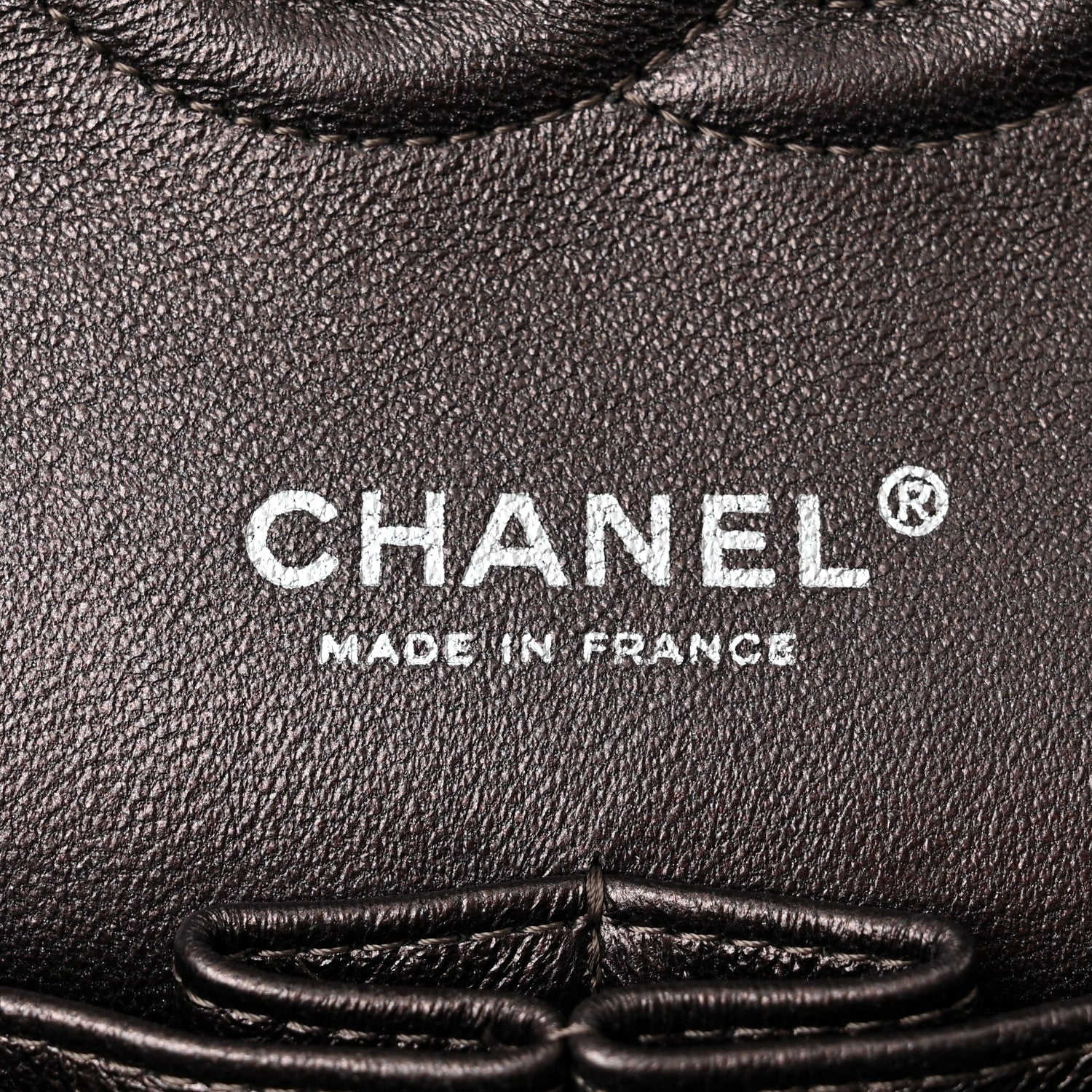 Chanel Metallic Lambskin Quilted Medium Double Flap Pewter 5 of 11