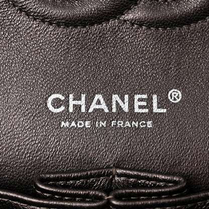 Chanel Metallic Lambskin Quilted Medium Double Flap Pewter 5 of 11