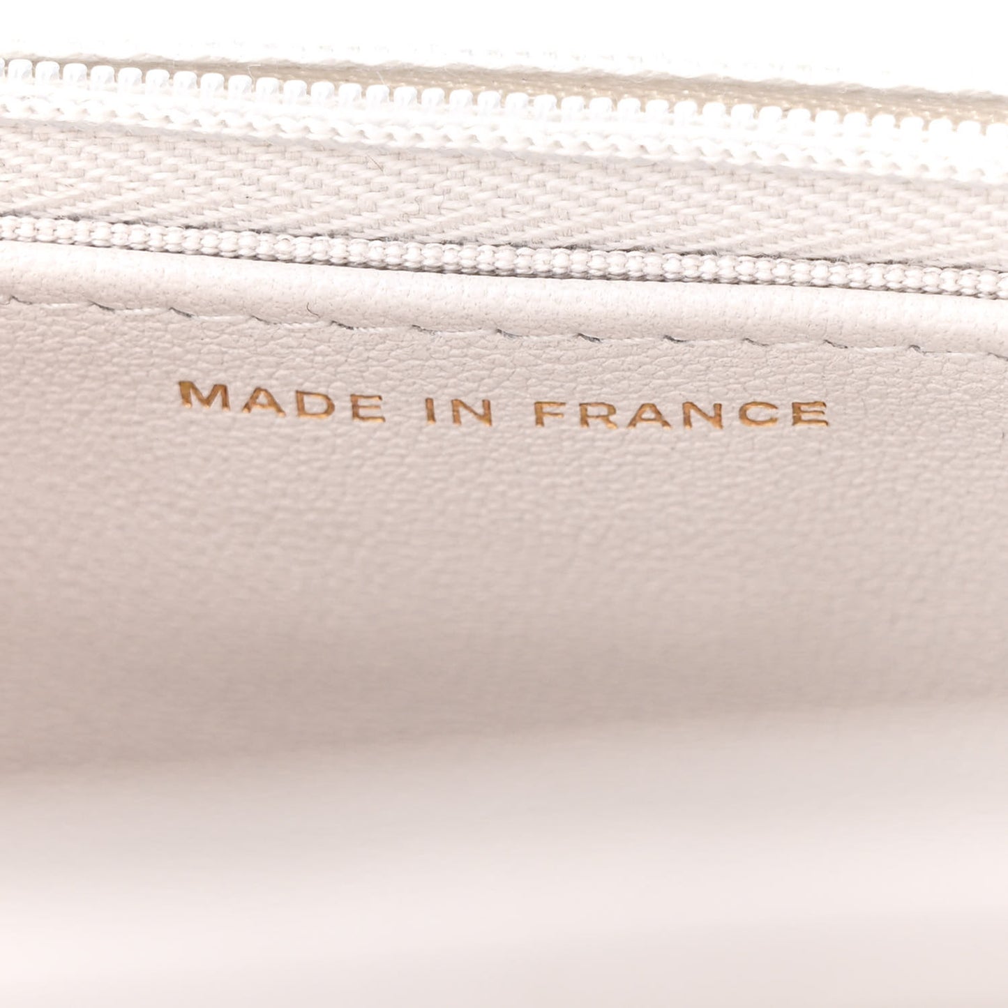 Lambskin Quilted Crystal CC Wallet On Chain WOC Grey