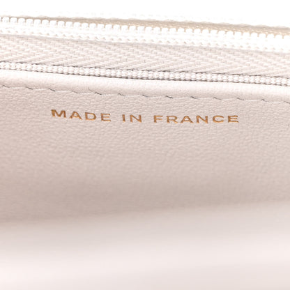 Chanel Lambskin Quilted Crystal CC Wallet On Chain WOC Grey 7 of 12
