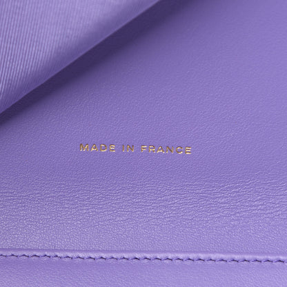 Chanel Caviar Quilted Compact Flap Wallet Purple 7 of 9