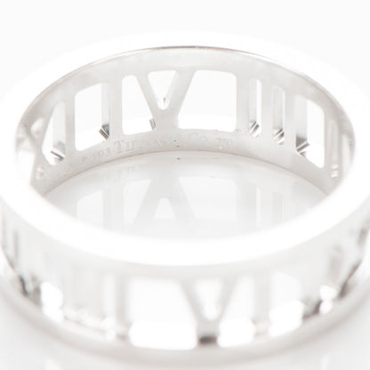 Tiffany 18K White Gold Atlas Open Ring 7.25 4 of 4