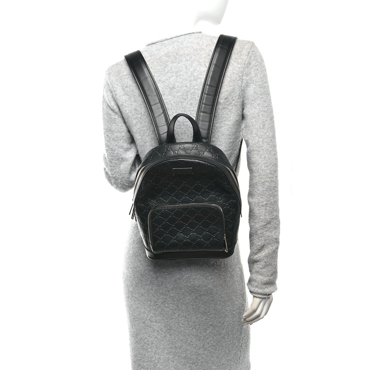 Guccissima Signature Small Day Backpack Black