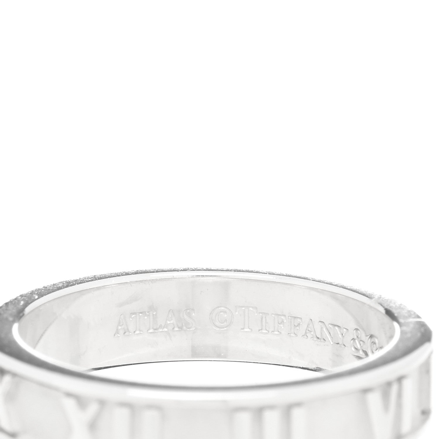Tiffany Sterling Silver Narrow Atlas Ring 49 4.75 4 of 4