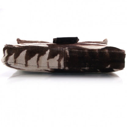 Fendi Calf Hair Zebra Print Baguette Handbag Bag 5 of 14