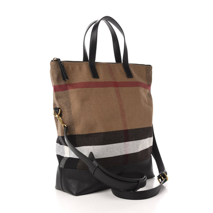 Burberry Canvas Check Armley Folding Messenger Black 4 of 10
