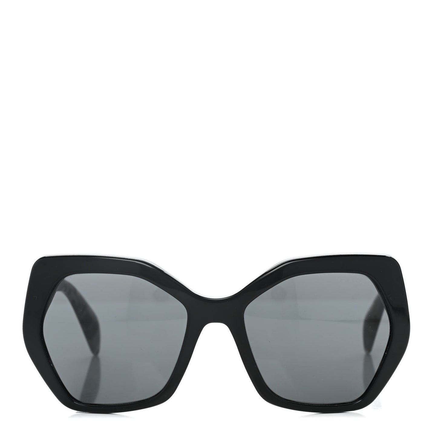 Acetate Sunglasses SPR 16R Black Tortoise Grey