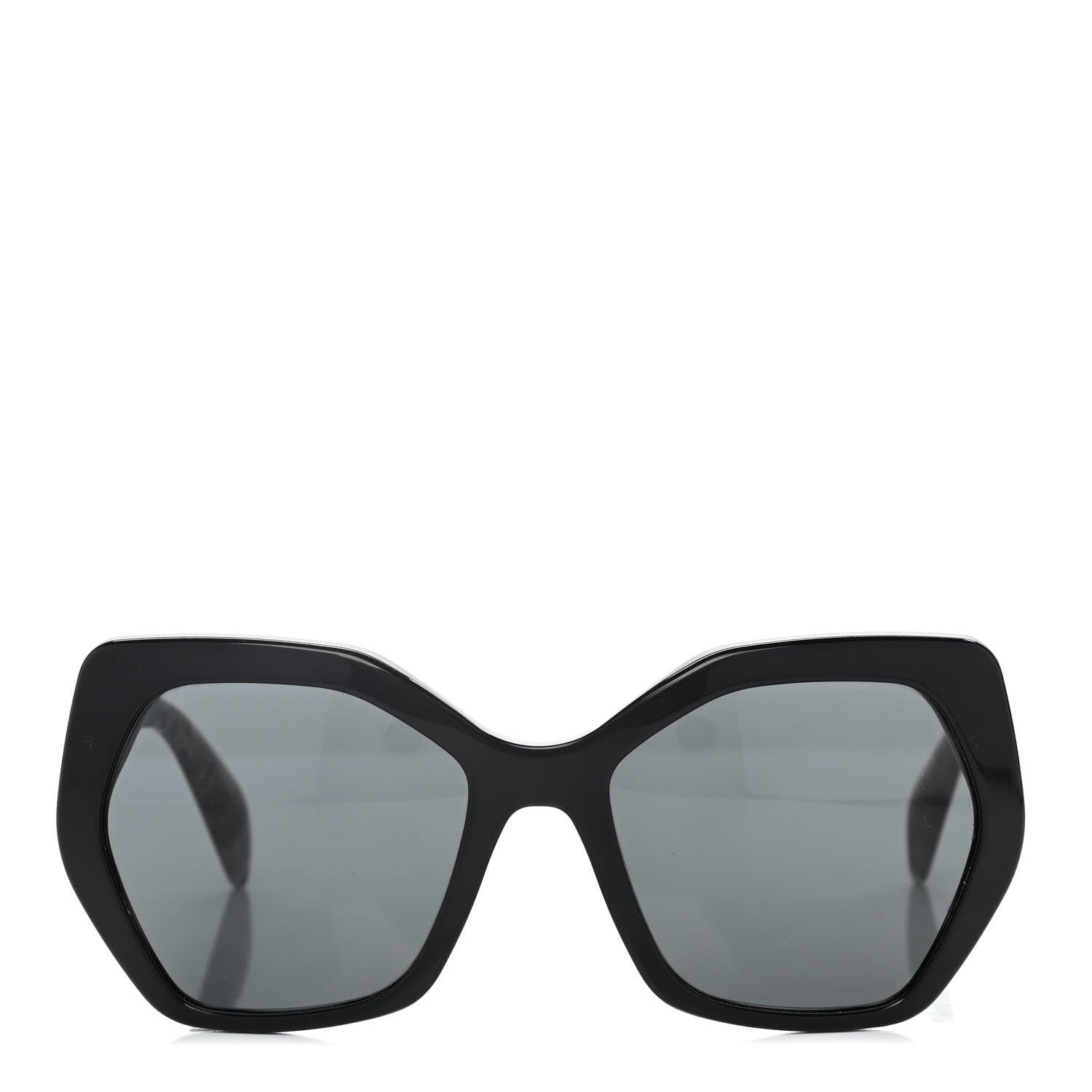 Prada Acetate Sunglasses SPR 16R Black Tortoise Grey 2 of 8