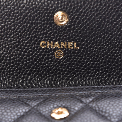 Chanel Caviar Quilted Flap Card Holder Black 6 of 9