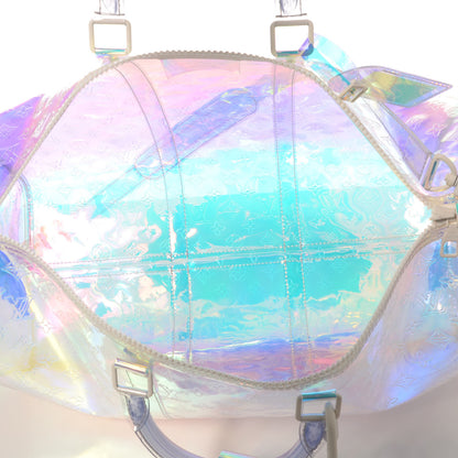 Louis Vuitton PVC Monogram Keepall Bandouliere 50 Iridescent Prism 7 of 8
