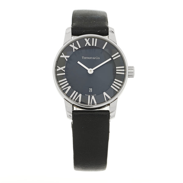 Tiffany Stainless Steel Calfskin 29mm Atlas 2-Hand Quartz Watch Tiffany Stainless Steel Calfskin 29mm Atlas 2-Hand Quartz Watch