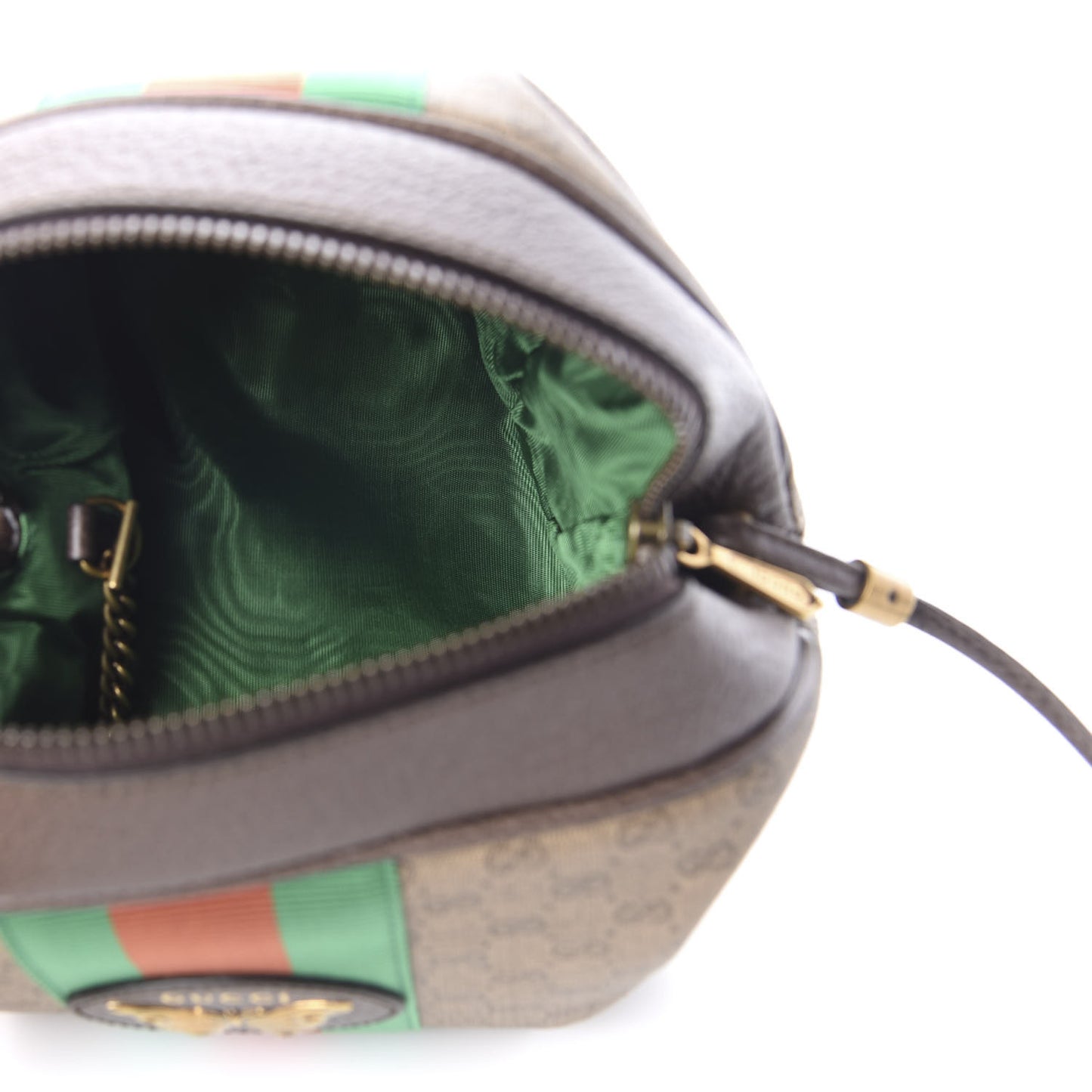 Mini Vintage GG Supreme Monogram Web Butterfly New Candy Crossbody Beige New Acero
