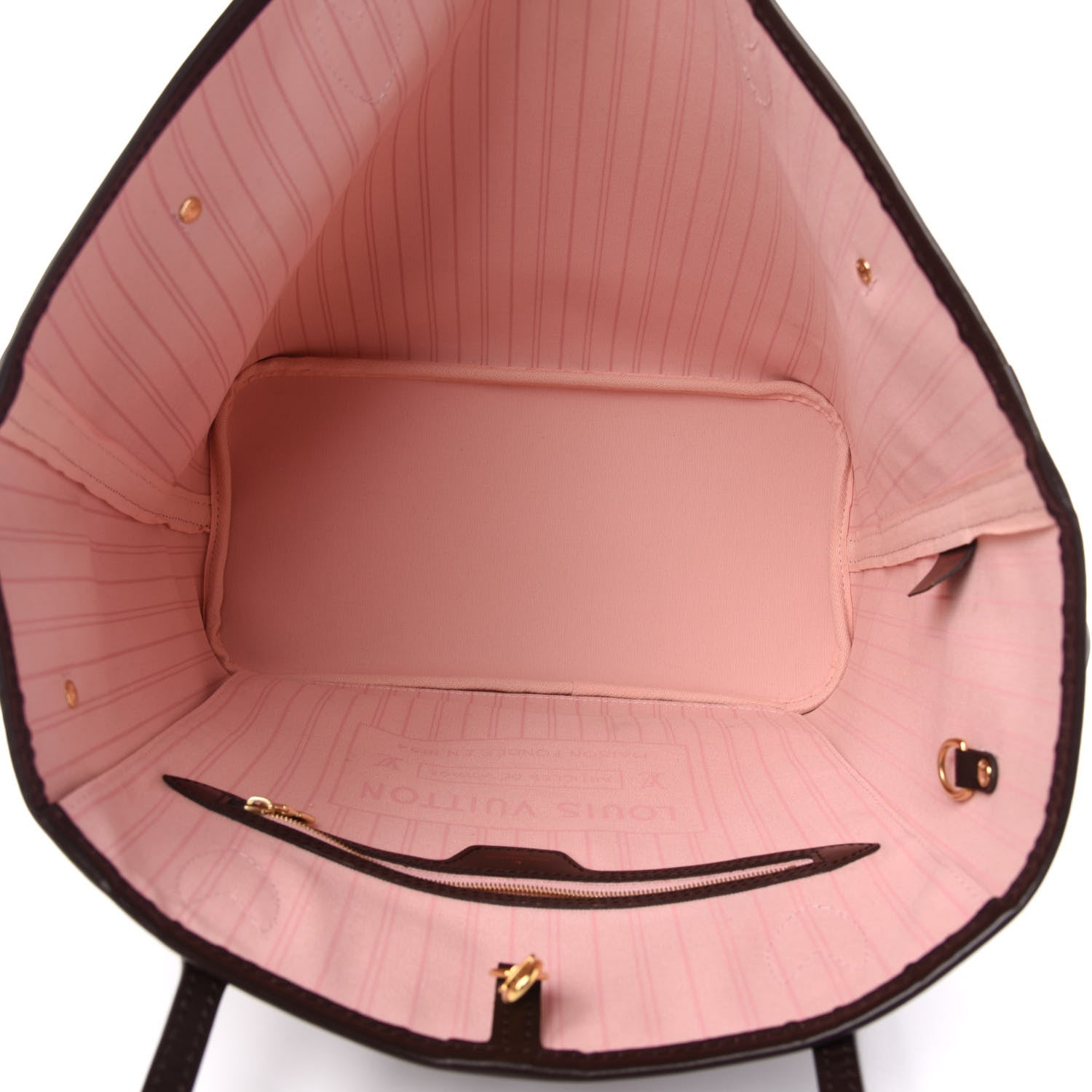 Louis Vuitton Damier Ebene Neo Neverfull MM Rose Ballerine 5 of 13