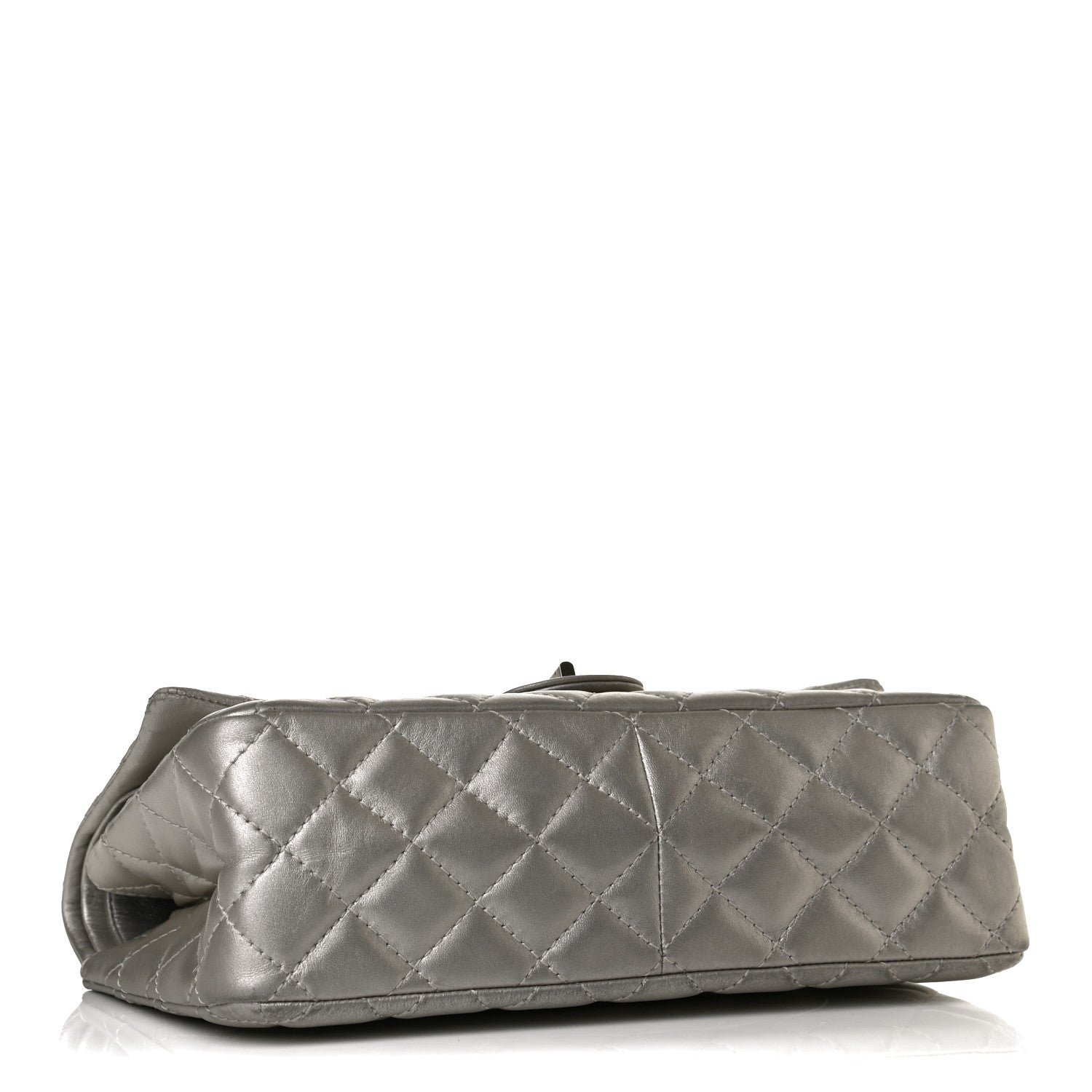 Chanel Metallic Aged Calfskin Quilted 2.55 Reissue 226 Flap Silver 4 of 15