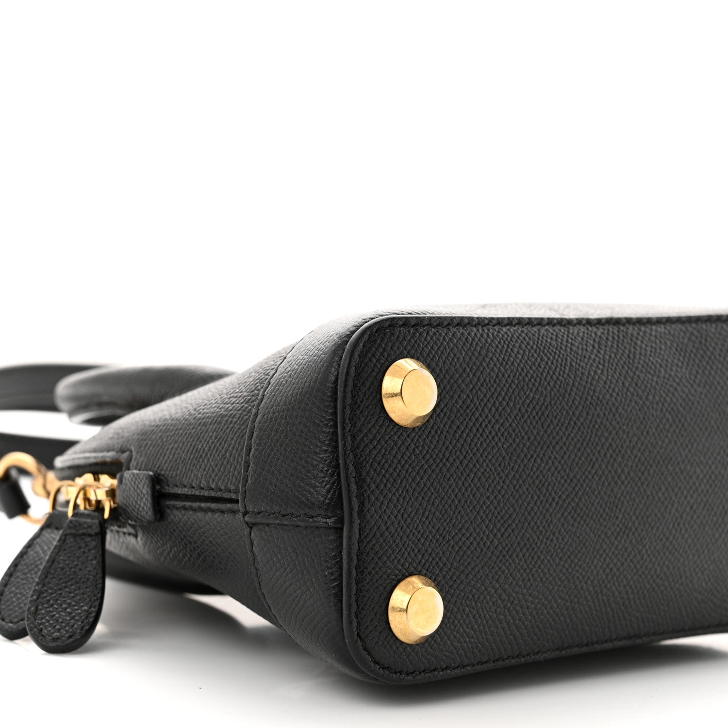 Balenciaga Signature Grained Calfskin XXS Ville Top Handle Bag Black White 9 of 12