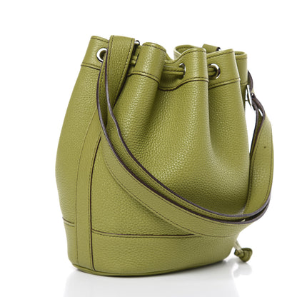 Hermes Taurillon Clemence Market Drawstring 18 Vert Anis 3 of 12