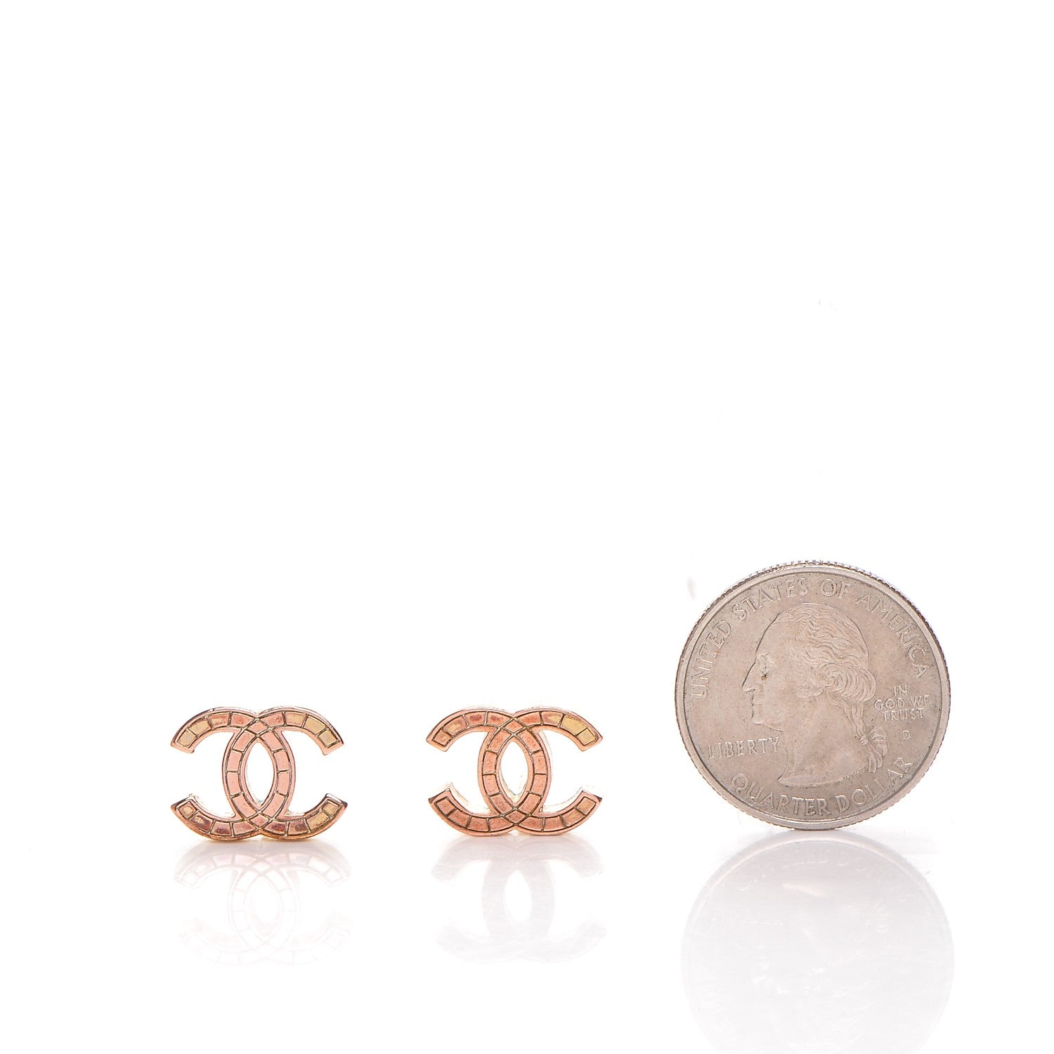 Chanel CC Earrings Gold 2 of 4