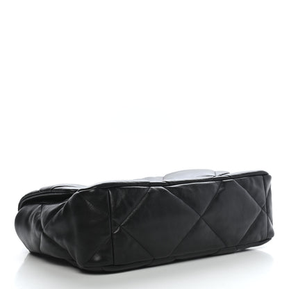 Chanel Lambskin Quilted Large Chanel 19 Flap Black 4 of 9