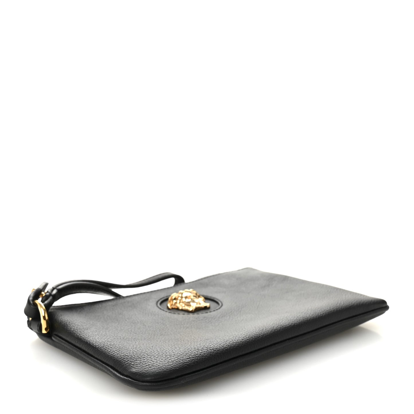 Grained Calfskin La Medusa Pouch Black