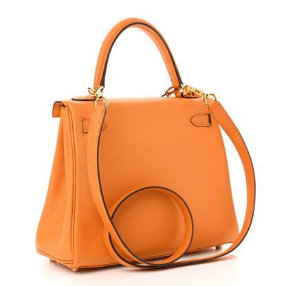 Hermes Swift Kelly Retourne 25 Abricot 3 of 11